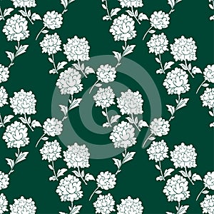 Color simple botanical abstract seamless pattern background