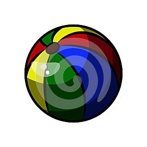 Color Sketch Baby Beach ball