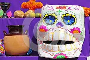 Day of the dead Color skull V photo