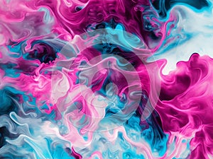 Color smoke. Ink water. Paint drop. Fantasy underwater burst, Ai Generative