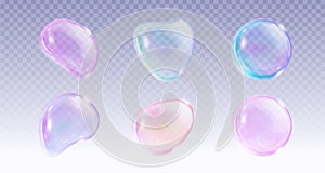 Color soap bubbles set