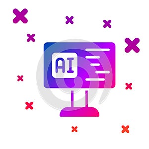 Color Software, web developer programming code icon isolated on white background. Javascript computer script random