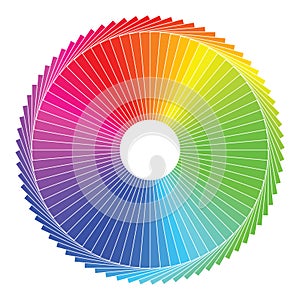 Color spectrum abstract wheel, colorful diagram ba