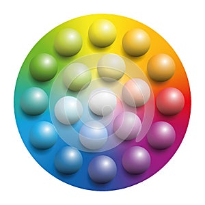 Color Spectrum Colorful Marbles
