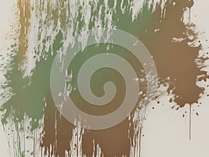 Color splash background of pastel colors earth tones mix: shades of green brown and white color mix