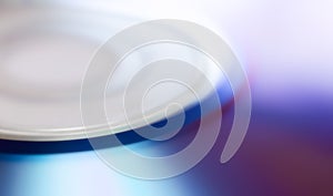 Color surface of a compact disc macro close up