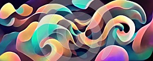 Color swirl paint wave surf twirl pastel curve