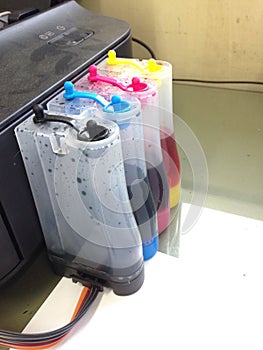 Color tank on inkjet printer