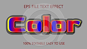 Color text effect Jpeg file digital download