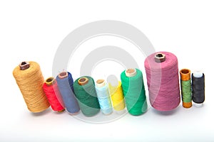 Color threads located as a rainbow