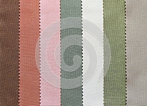 Color tone of fabric sample texture