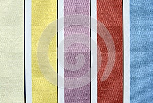Color tone of fabric swatch samples