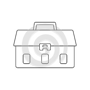 color tool bag icon. Element of construction tools for mobile concept and web apps icon. Outline, thin line icon for website