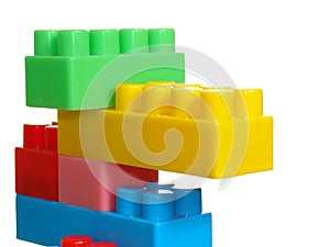 Color toy brick construction