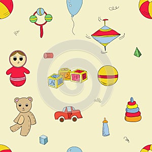 Color toys pattern