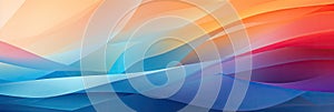Color transition and gradient on abstract background