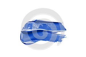 Classical blue paint stroke