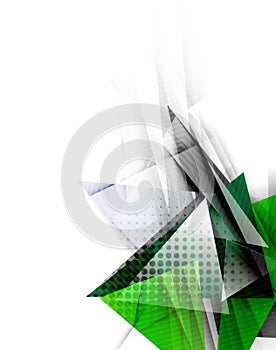 Color triangles, unusual abstract background