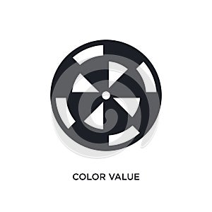 color value isolated icon. simple element illustration from technology concept icons. color value editable logo sign symbol design