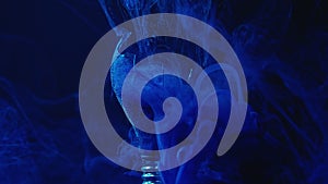 Color vapor flow phantom blue steam light bulb