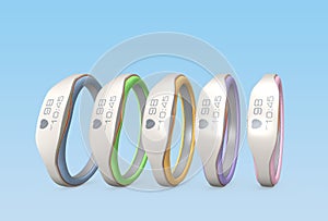 Color variation of smart wristbands
