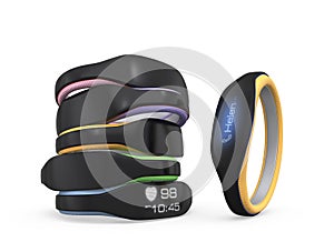 Color variation of smart wristbands