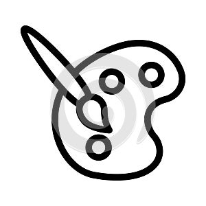 Color vector thin line   icon