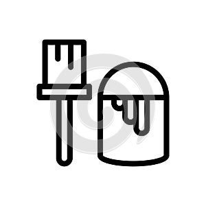 Color vector thin line icon