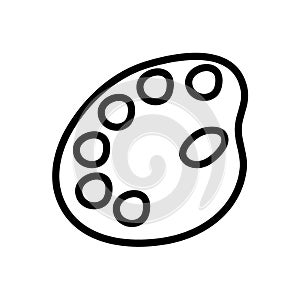 color vector thin line icon