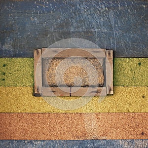 Color vintage wall background with frames