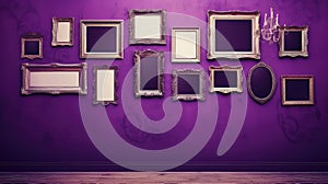 color wall purple background
