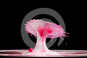 Color water drop explosion mushroom