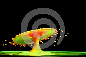 Color water drop explosion mushroom