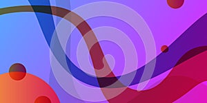 Color wave element for web design. Modern abstract vector background.