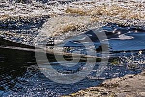 Color waves and whirlpools of the river