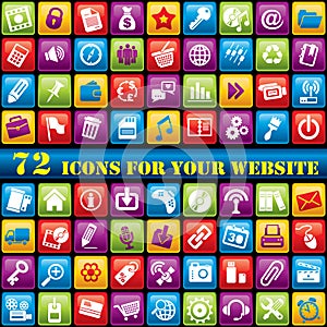 Color web icons