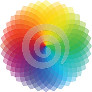 Color wheel background. Vector Illustration
