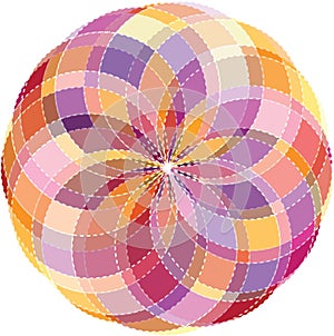 Color wheel background. Vector Illustration