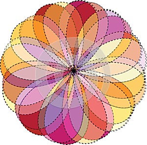 Color wheel background. Vector Illustration