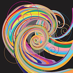 Color wheel background. Vector Illustration