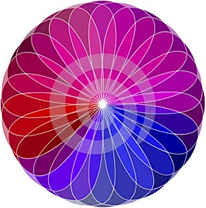 Color wheel background. Vector Illustration