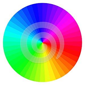 color wheel with different colors