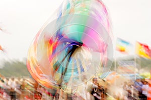 Color wheel in motion