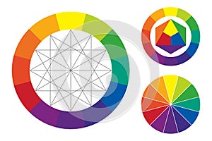 Color wheel vector illustration