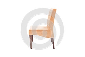 Color wood chair. Object isolated of background