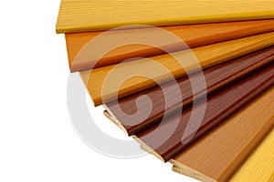 Color wood samples