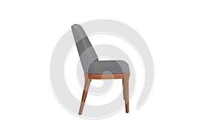 Color wooden and fabric Chair isolated