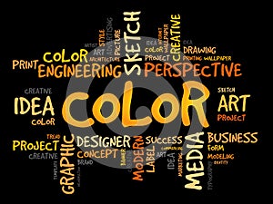 COLOR word cloud