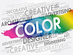 COLOR word cloud concept