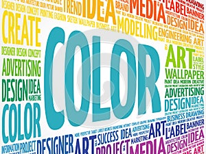 COLOR word cloud